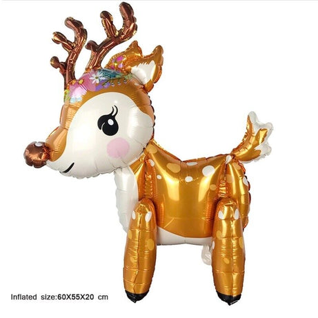 Reindeer Balloon Standing Foil Children Birthday Party Decoration CHRISTMAS 3D