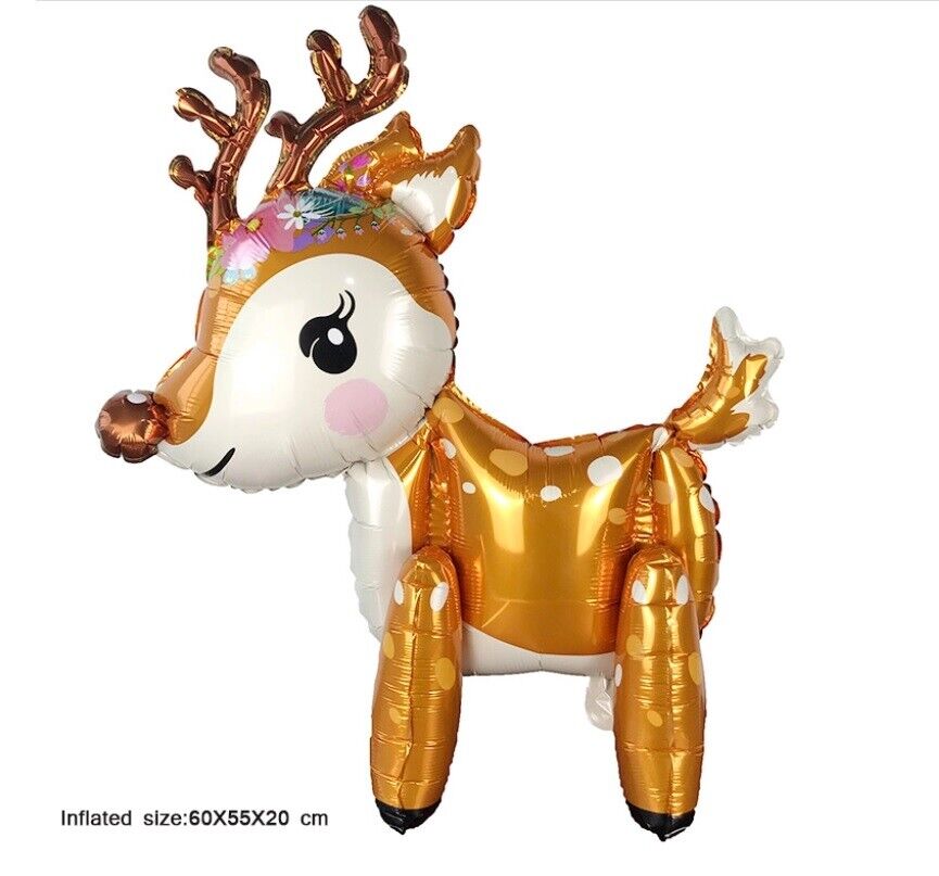 Reindeer Balloon Standing Foil Children Birthday Party Decoration CHRISTMAS 3D