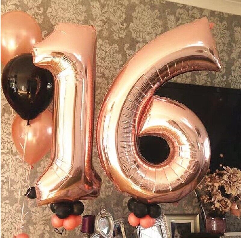 Giant Foil Number Balloons letter Air Helium Birthday Age Party Wedding 32