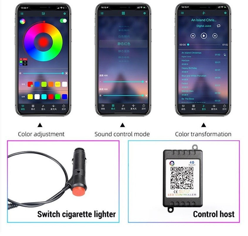 Car LED Neon Lamp Colors