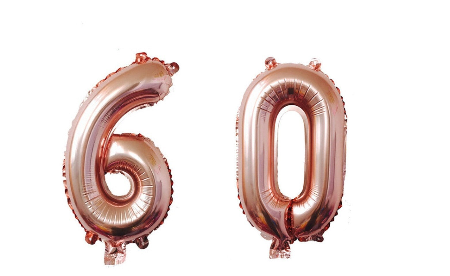 Happy Birthday Balloons Rose Gold Foil Number 16th 18th 21st 30th 40th 50th 60th