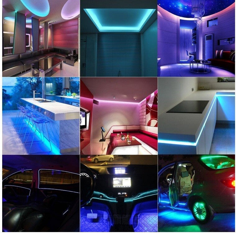 LED Strip APP Bluetooth 5050 RGB Lights 10/20m Colour Changing Tape Cabinet Kitchen TV UK