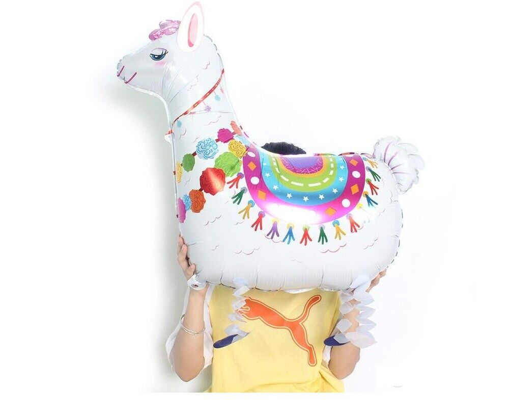 Llama Alpaca Balloon Walking Pet Animal Airwalker Foil Helium Kids Fun Parties