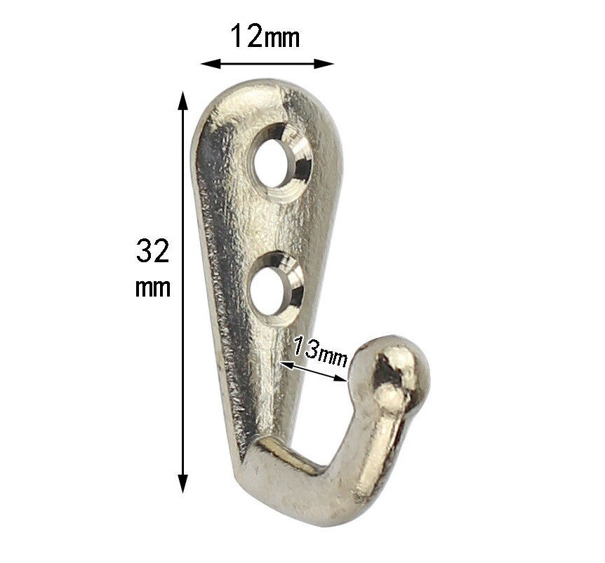 10x Coat Hooks Vintage Wall Mounted Cast Antique Hook Door Robe Clothes Hangings