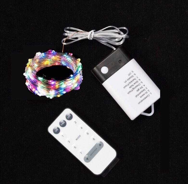 Fairy Lights LED Battery and USB 2 in 1 Remote Control Christmas Copper String