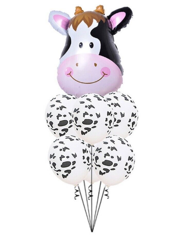 Cow Spotted Balloons Printed 12