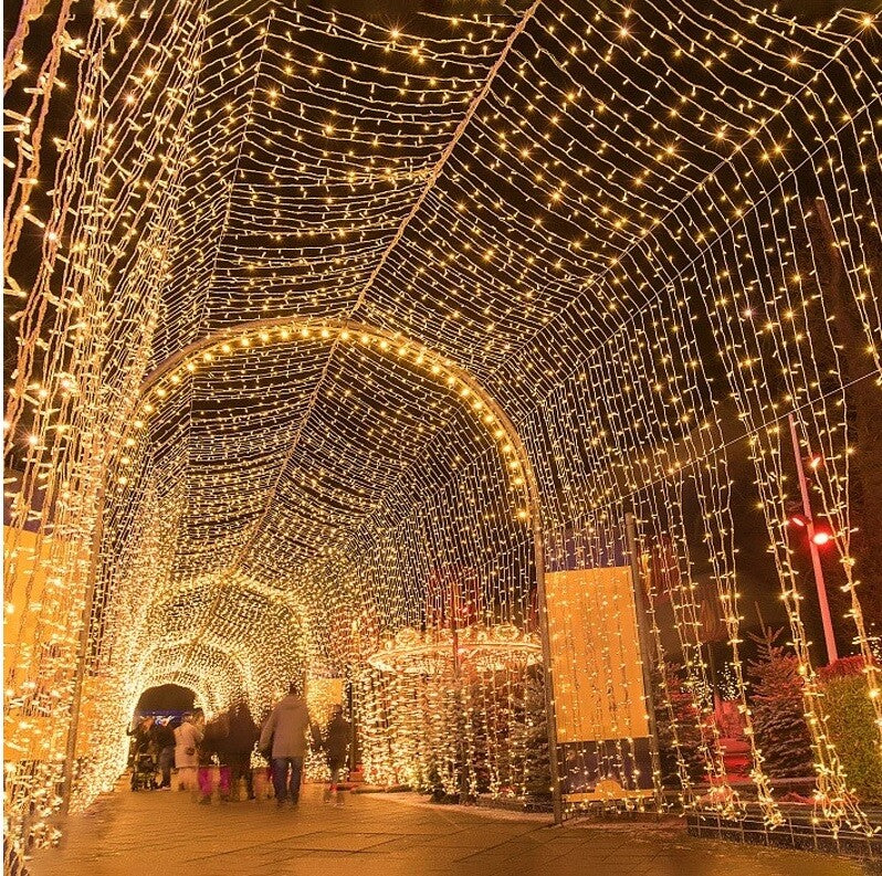 200 LED Fairy String Lights Xmas UK Plug-in Outdoor Garden Christmas Tree Décor