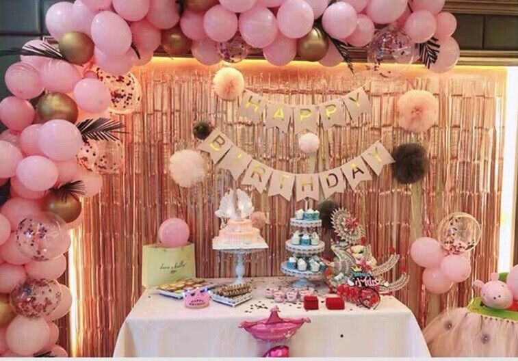 Curtain 2M Birthday Party Wedding Decoration Glossy Fringe Tinsel Foil Door
