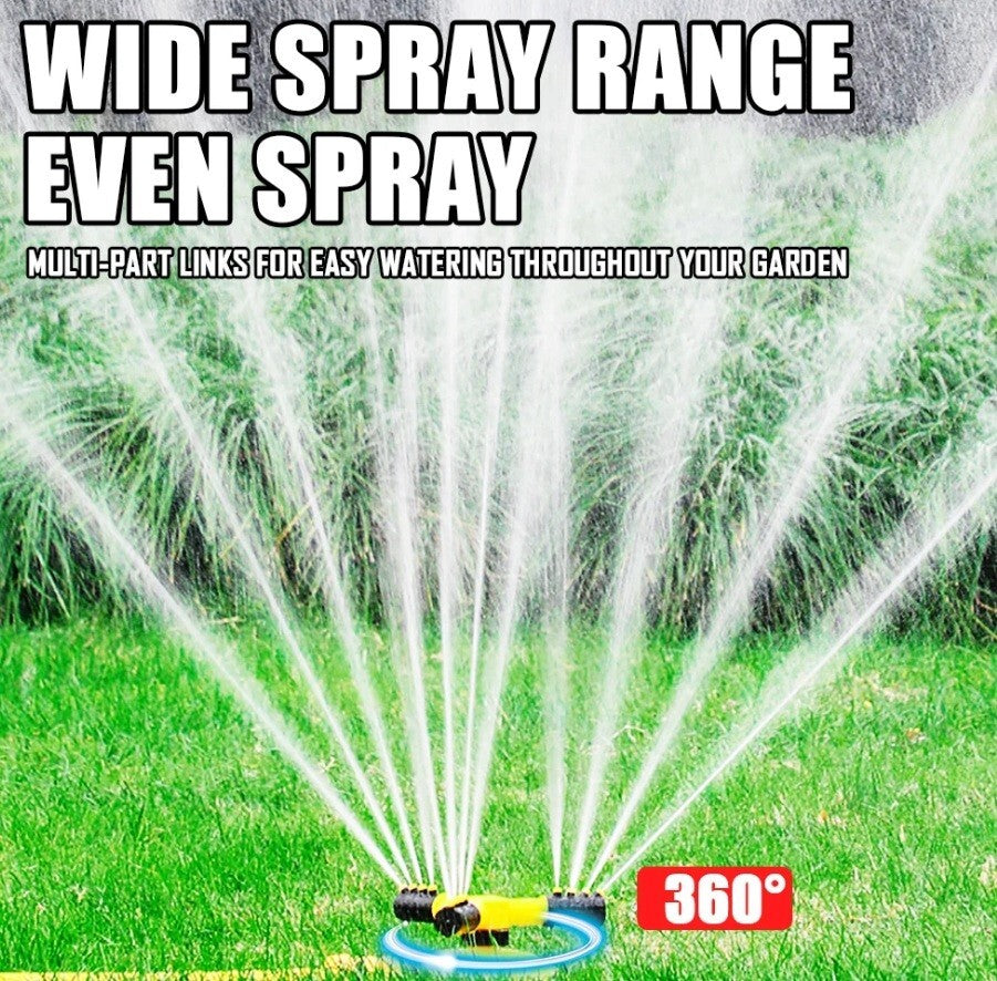 Sprinkler Garden Water 360º Lawn Irrigation Automatic Rotating Patio Yard New