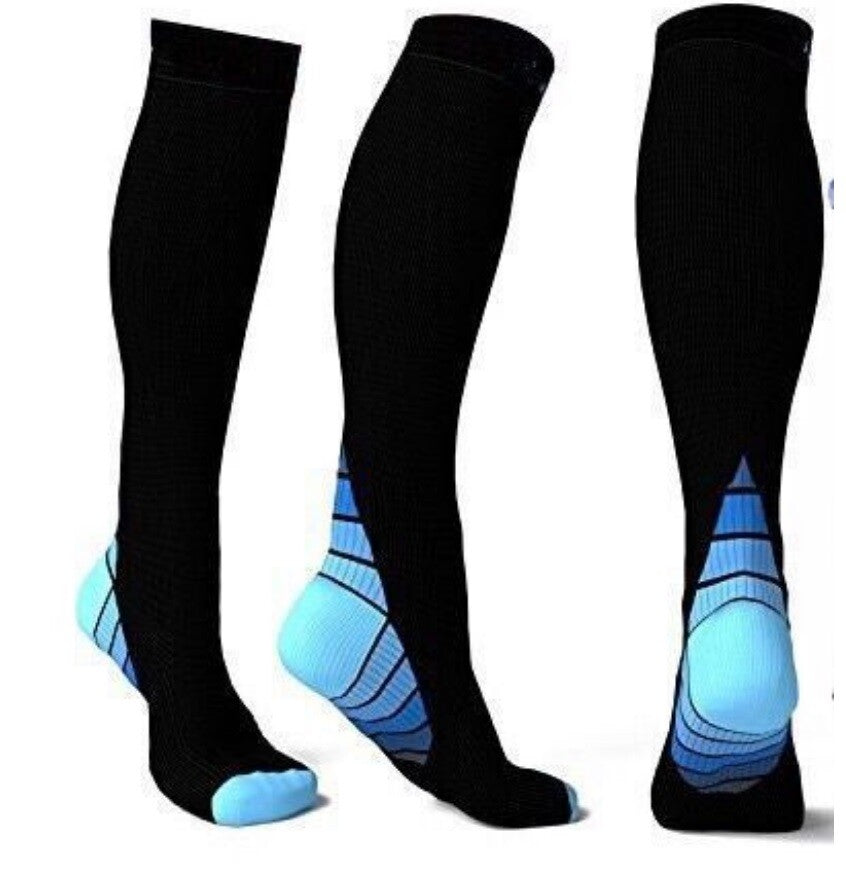 Compression Socks Unisex Anti Fatigue Medical Travel Sports Pain Relief Vein UK