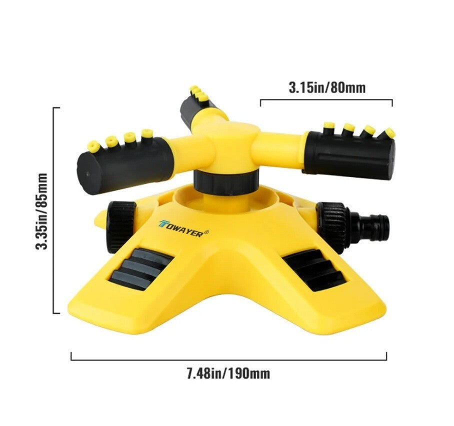 Sprinkler Garden Water 360º Lawn Irrigation Automatic Rotating Patio Yard New