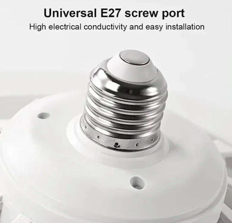 LED Fan Light Ceiling Adjustable Wind Speed Remote Control Bedroom Livingroom UK