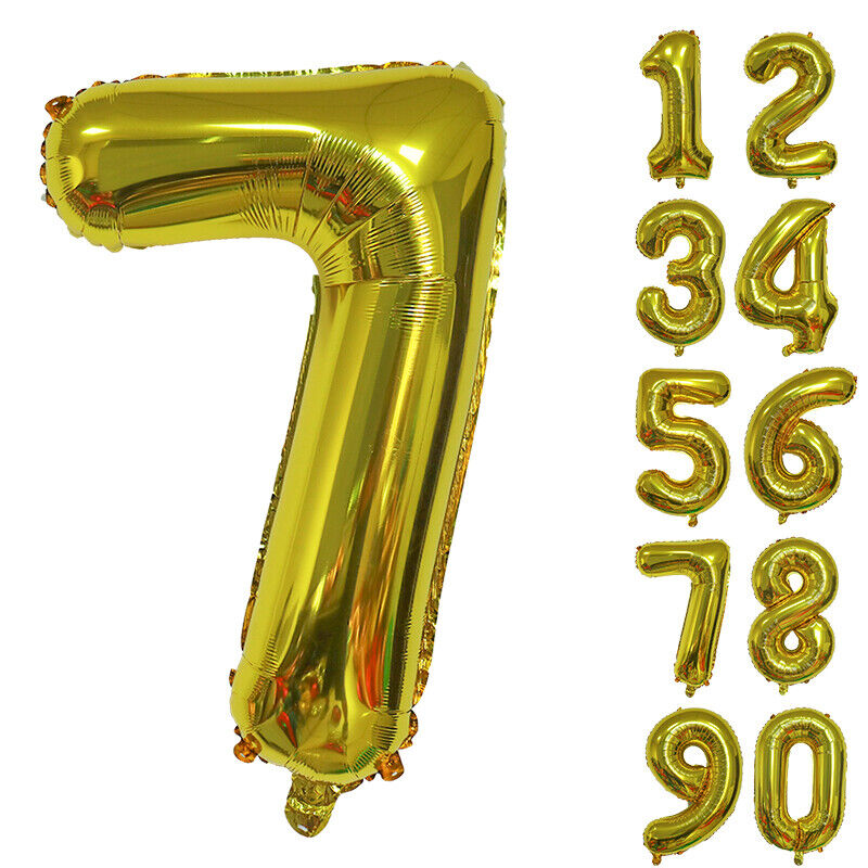 Giant Foil Number Balloons letter Air Helium Birthday Age Party Wedding 32