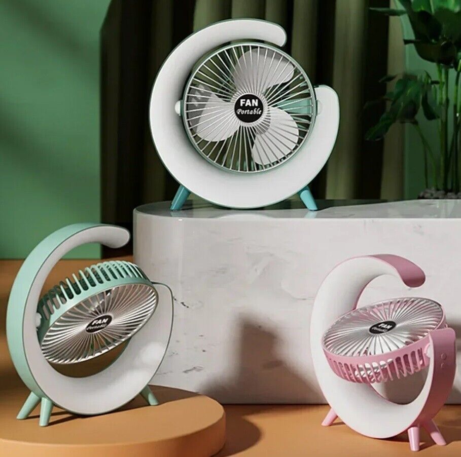 USB Desk Fan in Use