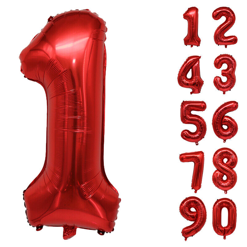Giant Foil Number Balloons letter Air Helium Birthday Age Party Wedding 32