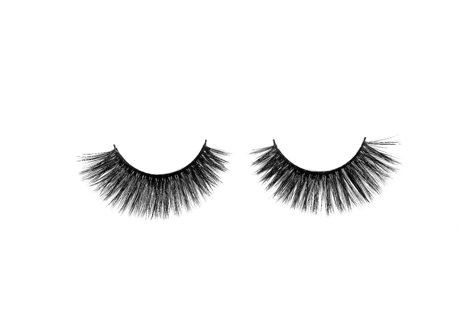 3D Silk Hair Handmade Thick Long Fluffy Cross False Eyelashes Reuse 20 Times