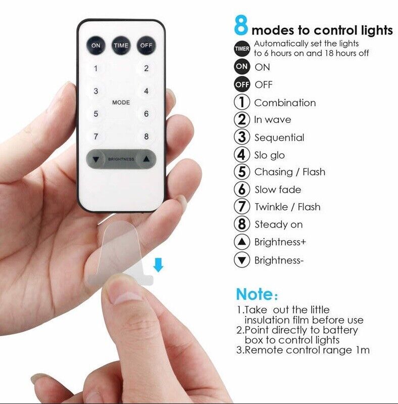 Fairy Lights LED Battery and USB 2 in 1 Remote Control Christmas Copper String
