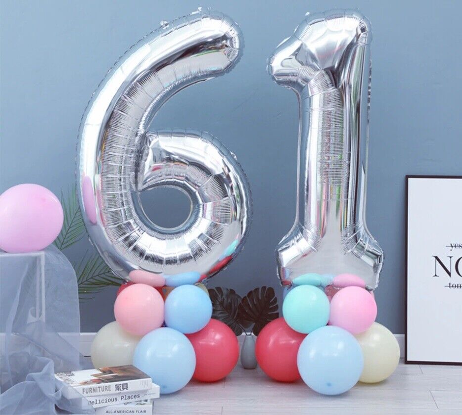 Giant Foil Number Balloons letter Air Helium Birthday Age Party Wedding 32