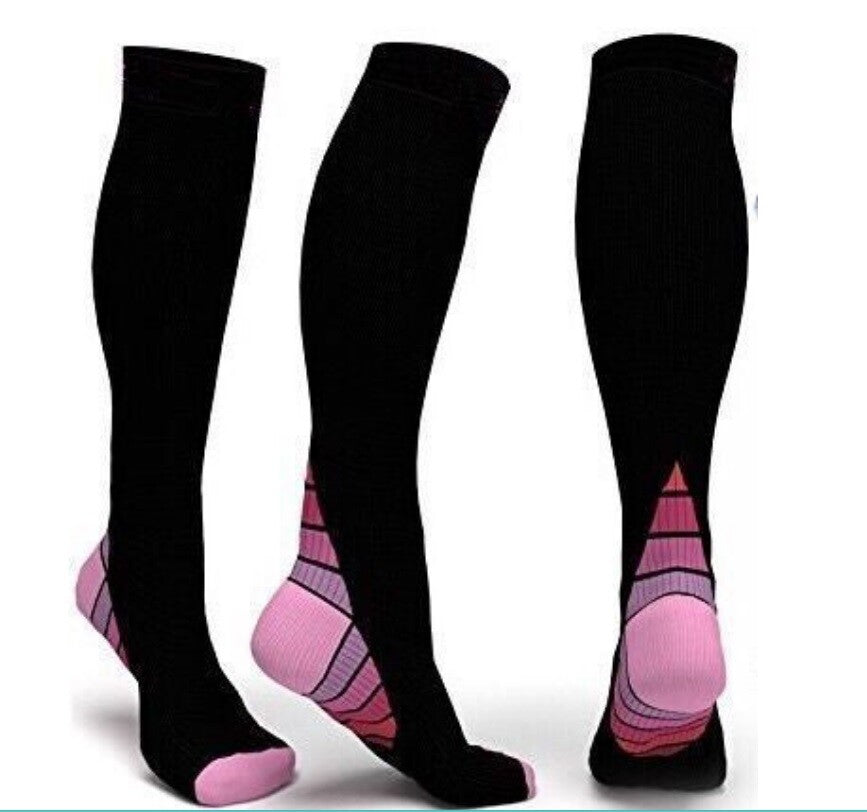 Compression Socks Unisex Anti Fatigue Medical Travel Sports Pain Relief Vein UK