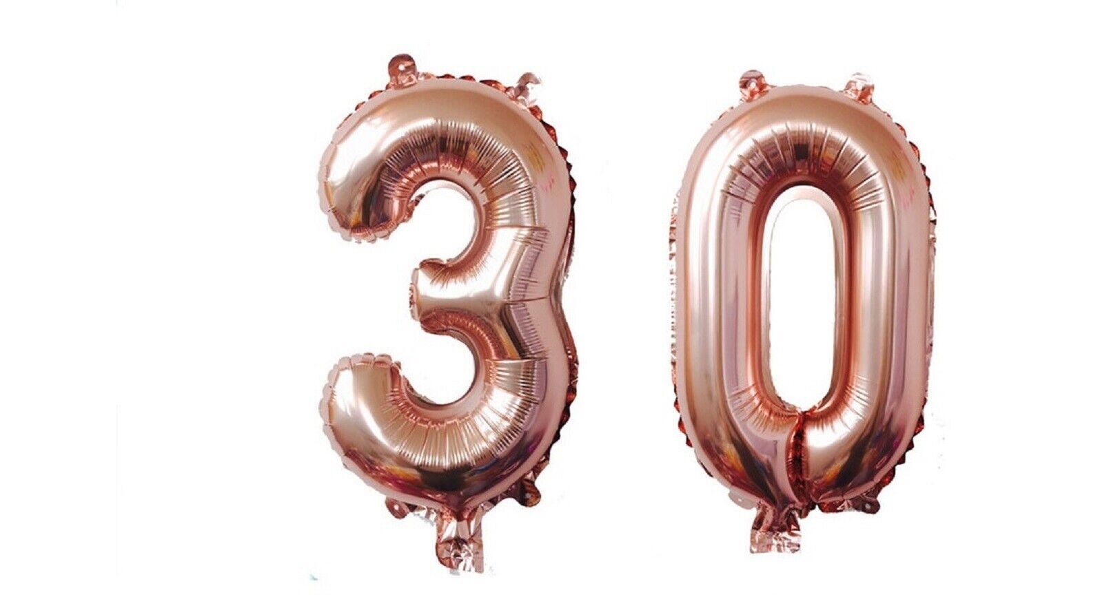 Happy Birthday Balloons Rose Gold Foil Number 16th 18th 21st 30th 40th 50th 60th