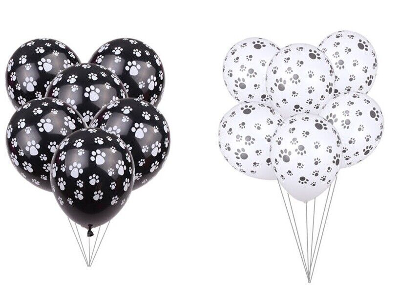 Balloons Animal Paw Print 12” Party Boys Girl Décor Birthday ZOO Jungle Farm x10