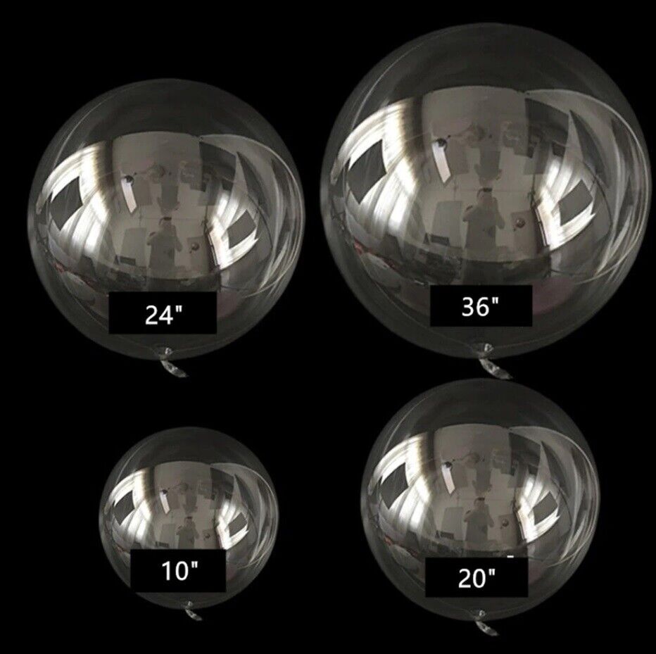 Bobo Clear Balloon Transparent Helium Huge  Party Wedding  Birthday 18” 24” 36”