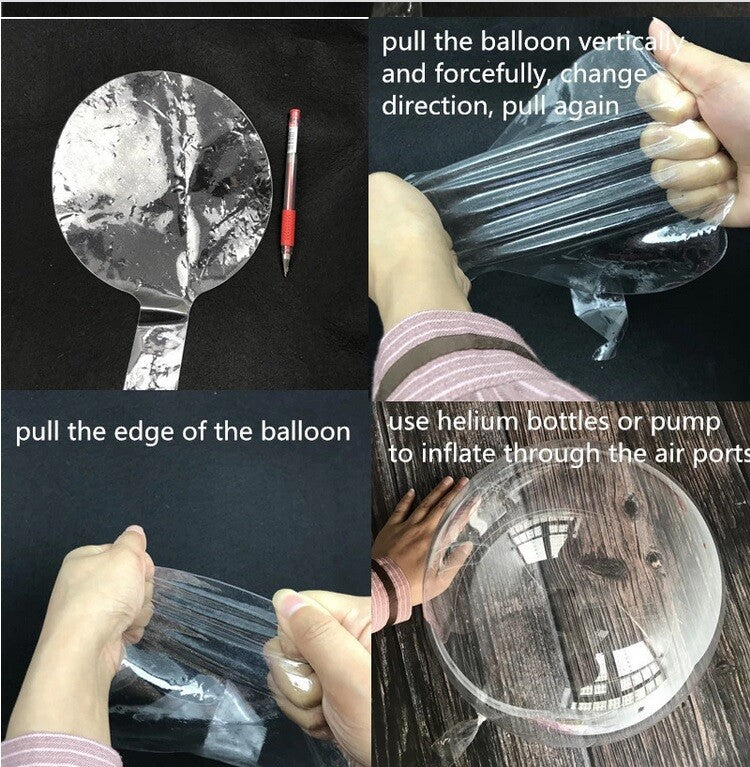 Bobo Clear Balloon Transparent Helium Huge  Party Wedding  Birthday 18” 24” 36”