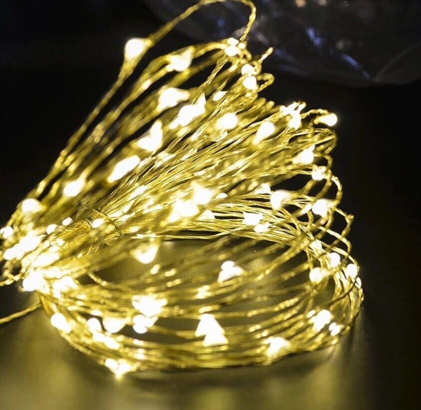 Battery Operated LED Fairy Lights, 2M 3M 5M 10M Xmas String Lights Party Wedding