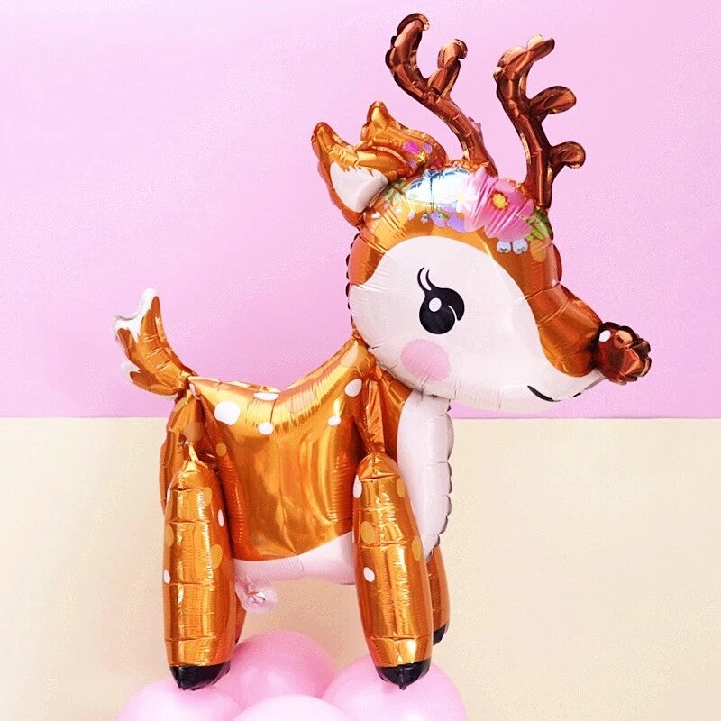 Merry Christmas Balloons Huge Xmas Tree Snowman Deer Foil Helium Party Children