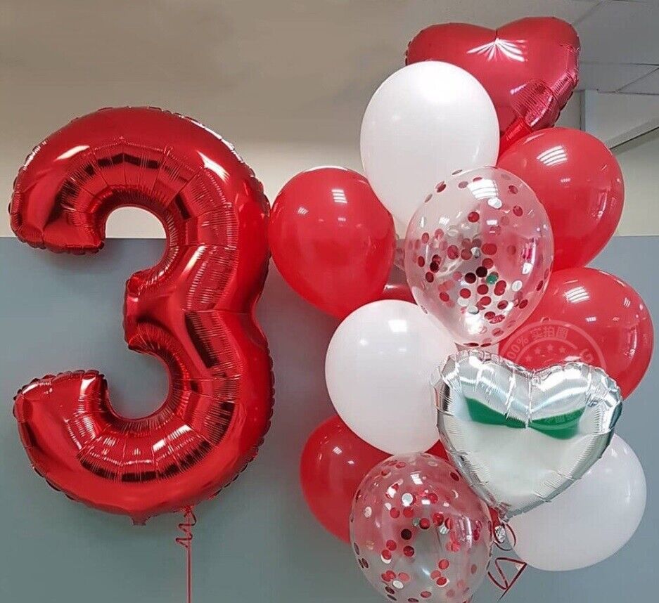Giant Foil Number Balloons letter Air Helium Birthday Age Party Wedding 32