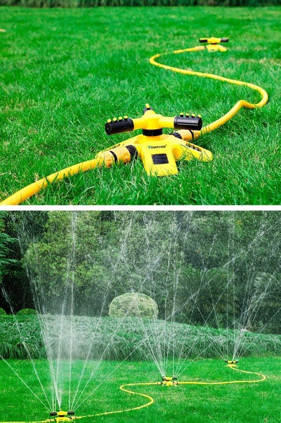 Sprinkler Garden Water 360º Lawn Irrigation Automatic Rotating Patio Yard New