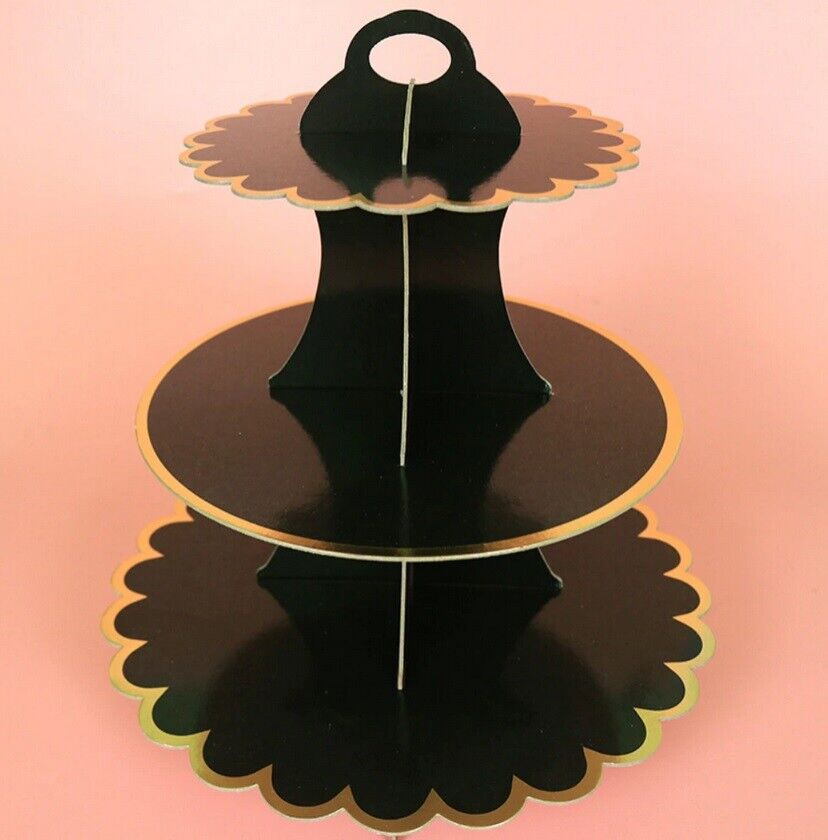 3 Tiers Cupcake Stand Paper Cake Holder Platter Wedding Decorations Birthday Fun