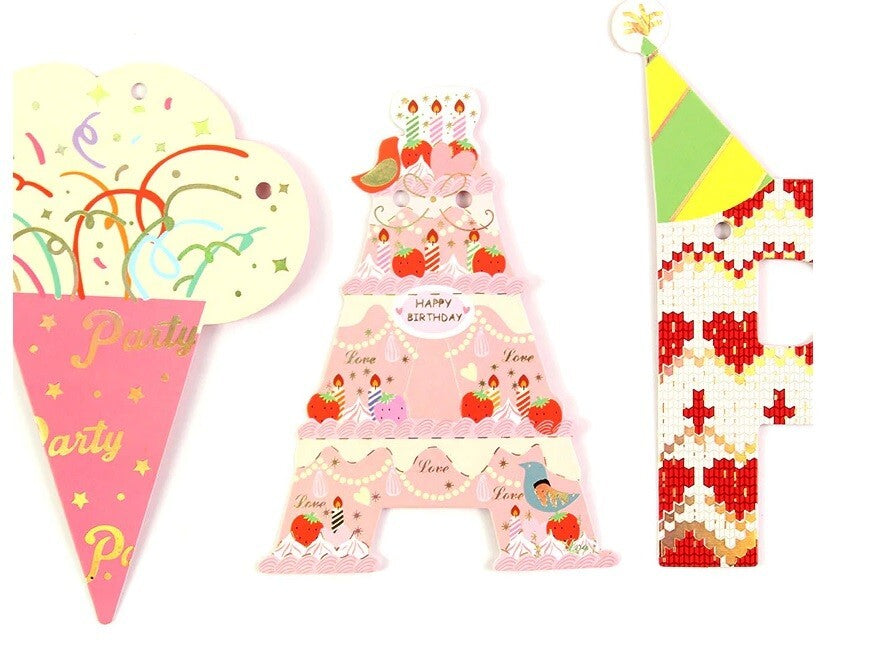 Happy Birthday Bunting Banner Party Hanging Letters Party Decoration Garland Fun