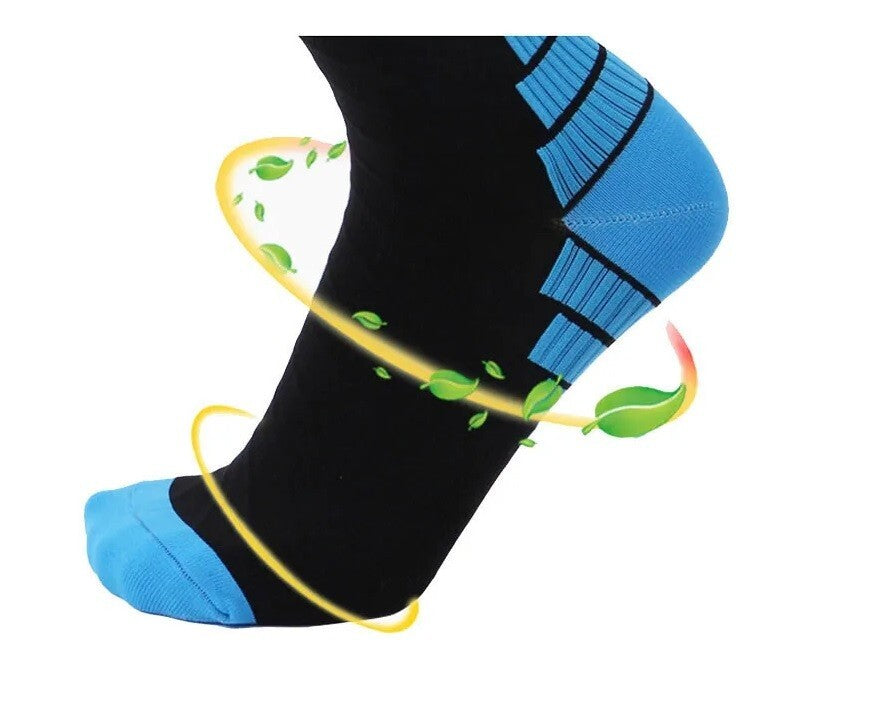 Compression Socks Unisex Anti Fatigue Medical Travel Sports Pain Relief Vein UK