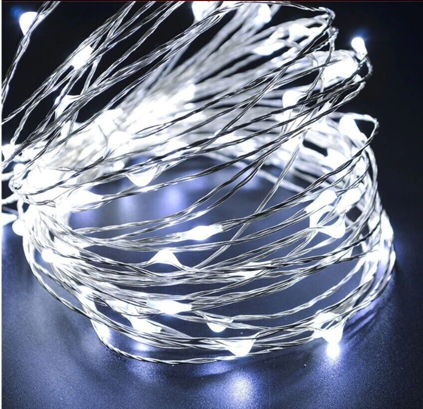 Battery Operated LED Fairy Lights, 2M 3M 5M 10M Xmas String Lights Party Wedding