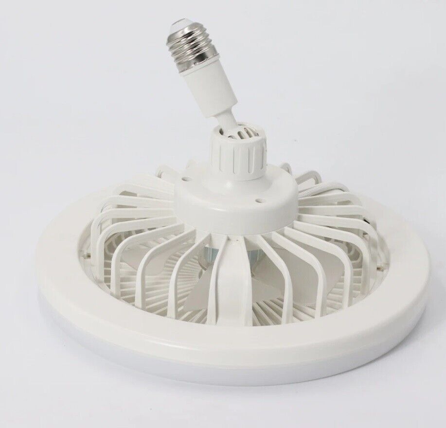LED Fan Light Ceiling Adjustable Wind Speed Remote Control Bedroom Livingroom UK