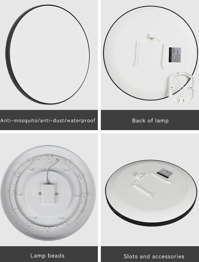 Smart LED Ceiling Light Lamp Colour Changing 30W Alexa Google Bluetooth WIFI RGB