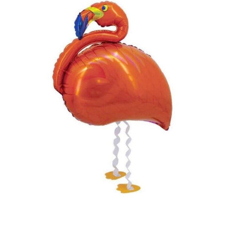 Flamingo Balloon Red Walking Pet Animal Airwalker Foil Helium Kids Parties Toys