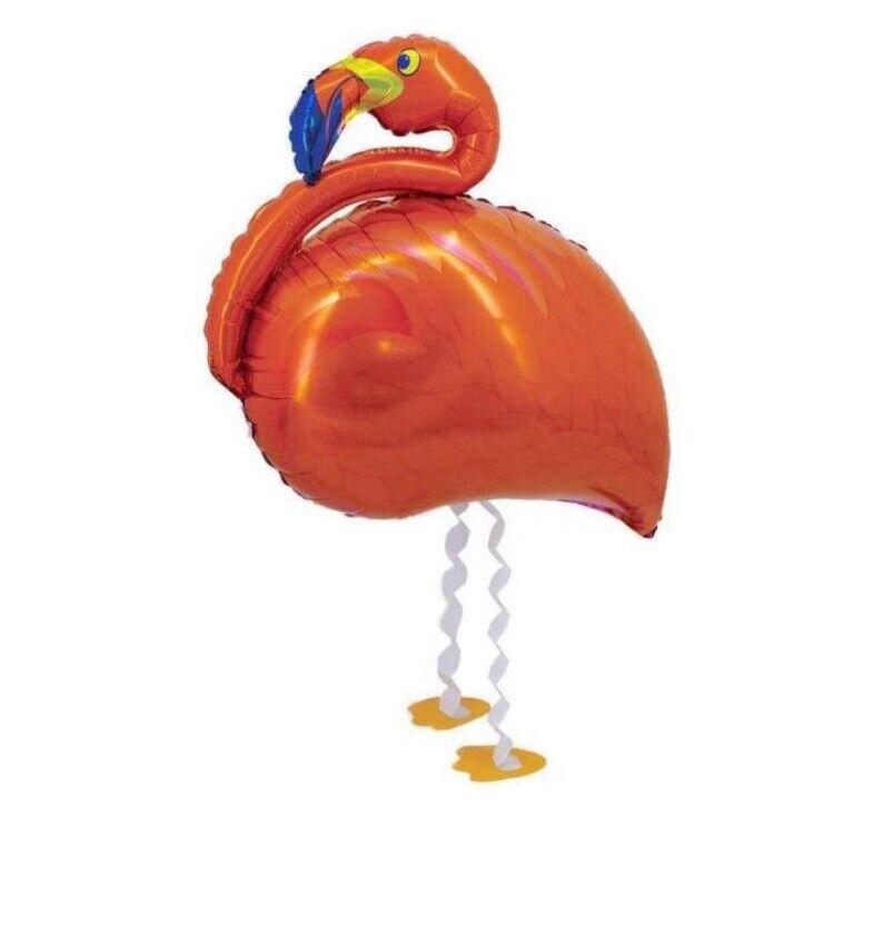 Flamingo Balloon Red Walking Pet Animal Airwalker Foil Helium Kids Parties Toys