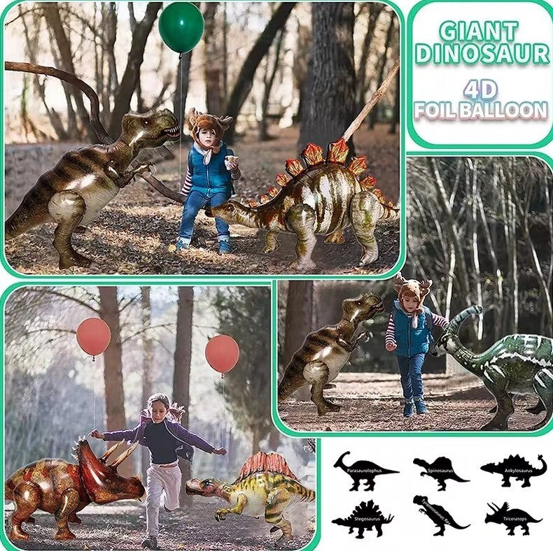 Dinosaur Balloon Giant 4D Foil Air Balloon Self Standing Birthday Party Festival