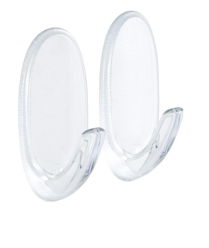 COMMAND Hooks Clear Small Hanging self adhesive Damage Free Pack of 2