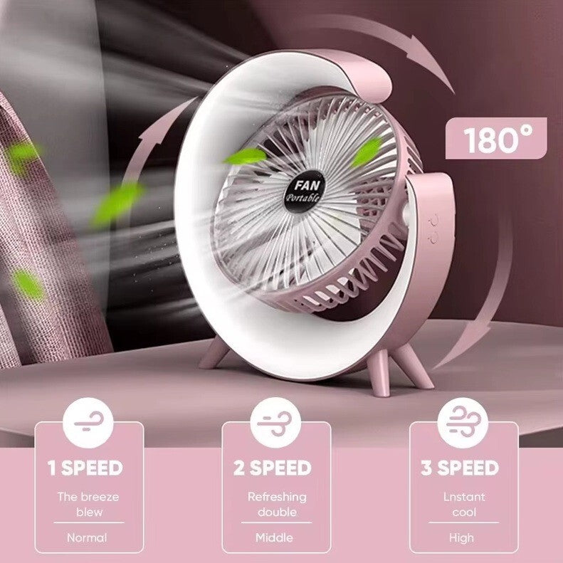 USB Desk Fan Side