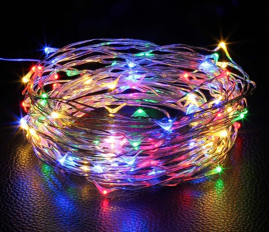 Battery Operated LED Fairy Lights, 2M 3M 5M 10M Xmas String Lights Party Wedding