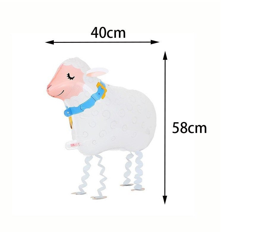 Balloons Animal Farm Set of 6 Walking Airwalker Foil Balloon Helium Kids Fun UK