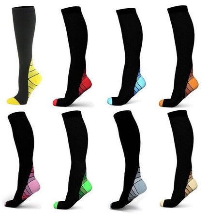 Compression Socks Unisex Anti Fatigue Medical Travel Sports Pain Relief Vein UK