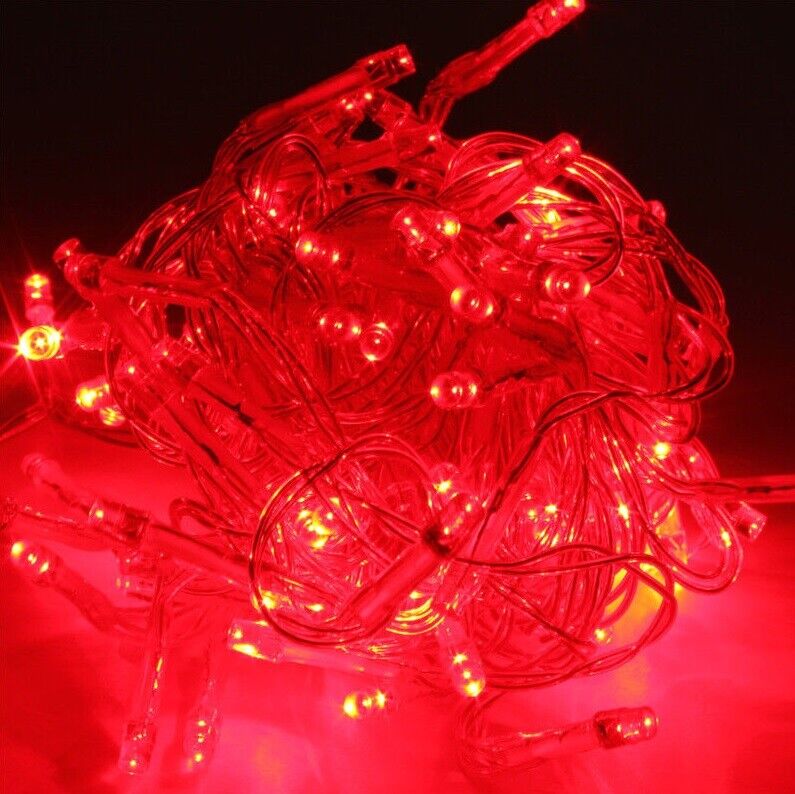 200 LED Fairy String Lights Xmas UK Plug-in Outdoor Garden Christmas Tree Décor