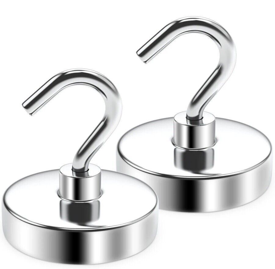 Magnetic Hooks Strong 10x Magnet Hanger Hold Neodymium Hook Heavy Duty Kitchen