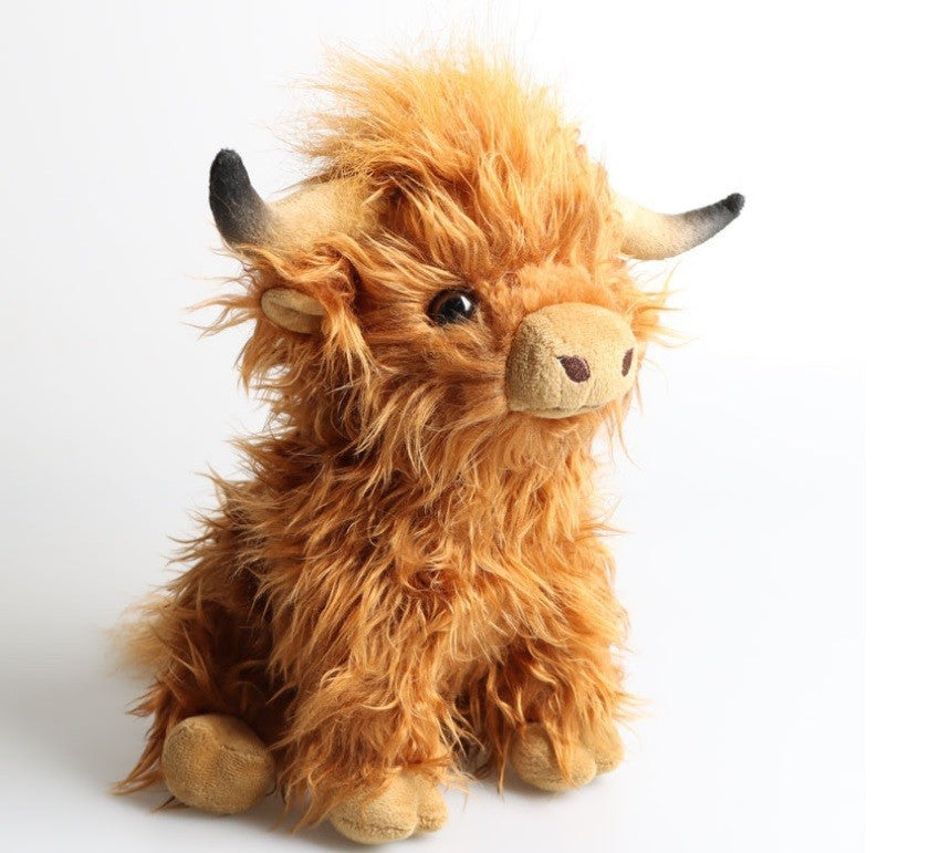 Clever Highland  Soft Cow Coo Cuddly Toy Plush Stuffed Scottish Scotland Gift UK