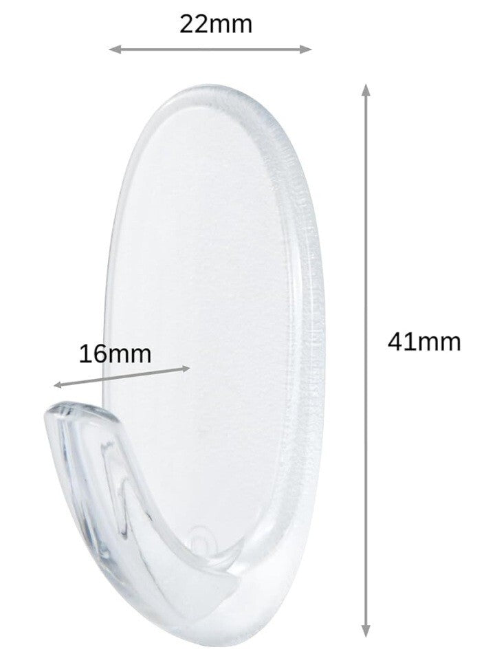 COMMAND Hooks Clear Small Hanging self adhesive Damage Free Pack of 2
