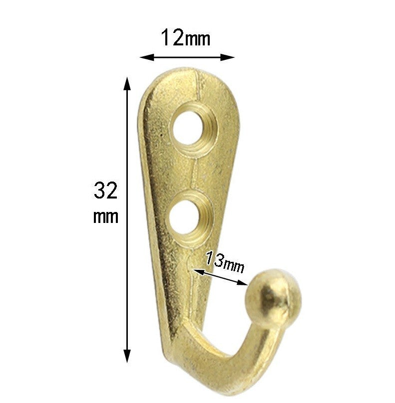 10x Coat Hooks Vintage Wall Mounted Cast Antique Hook Door Robe Clothes Hangings